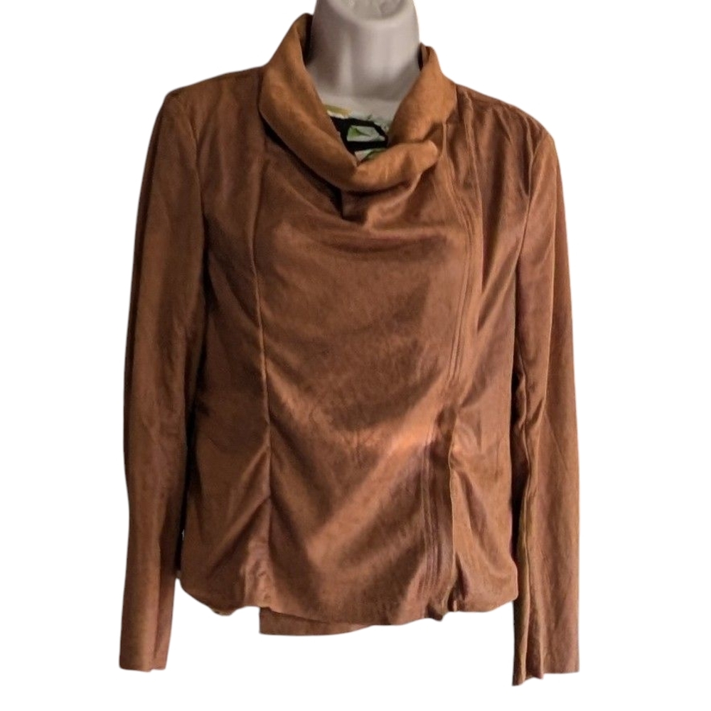 Love Tree Tan Cowl Neck Outerwear